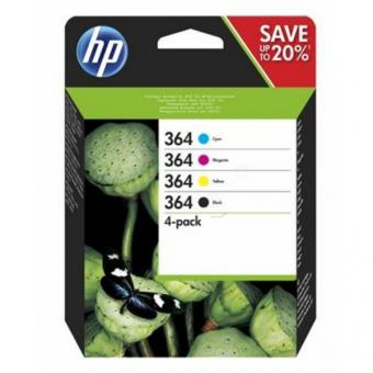 HP 364 Tintenpatronen Multipack schwarz + dreifarbig 