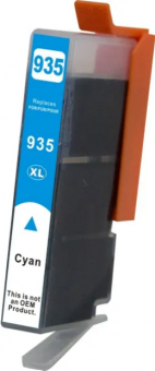 Ersatz Patrone für HP 935 XL Cyan, mit Chip 